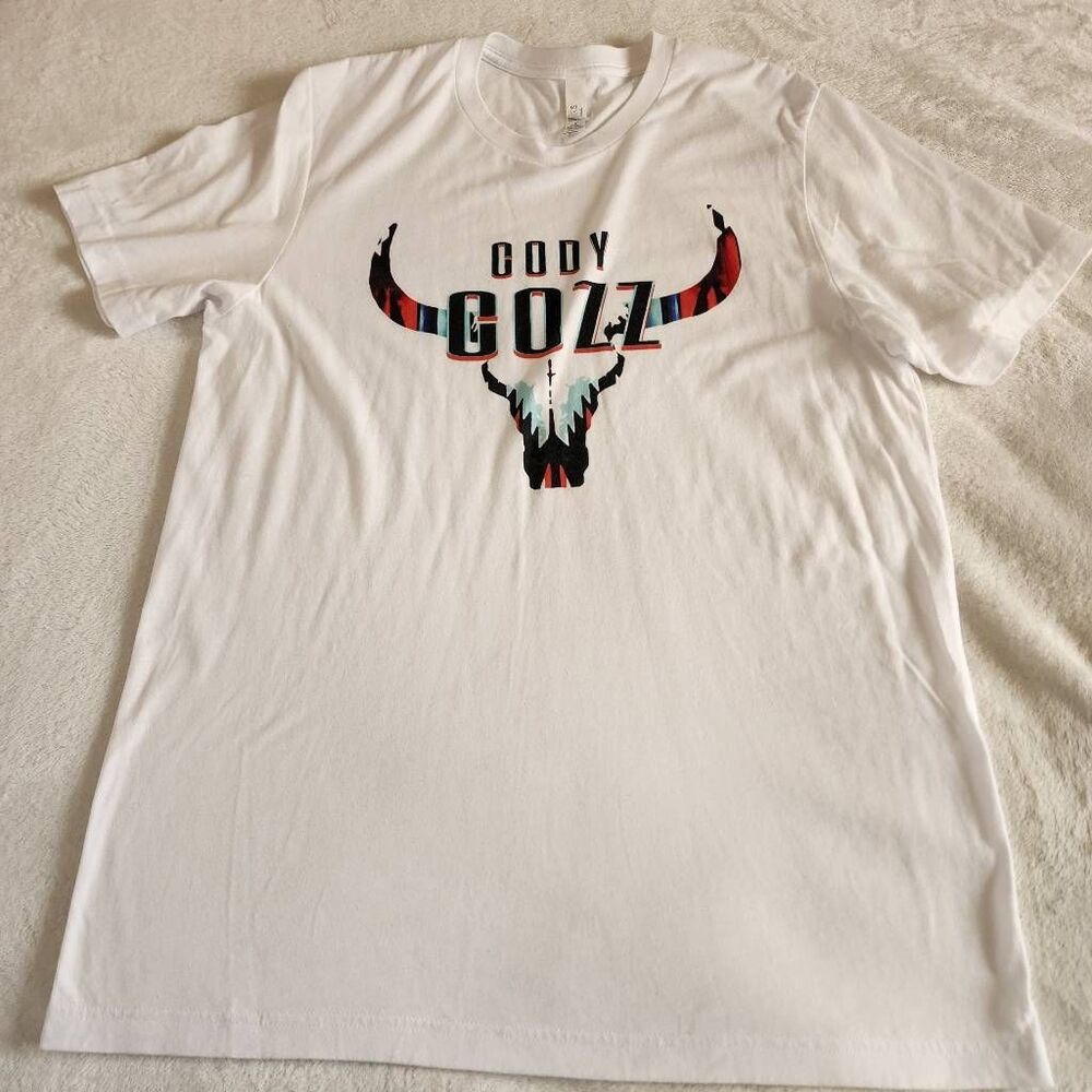 Bella Canvas Body Cozz White Graphic Tshirt Size Large